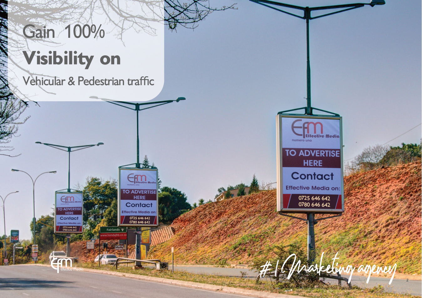 Outdoor advertising — primary coverage visual